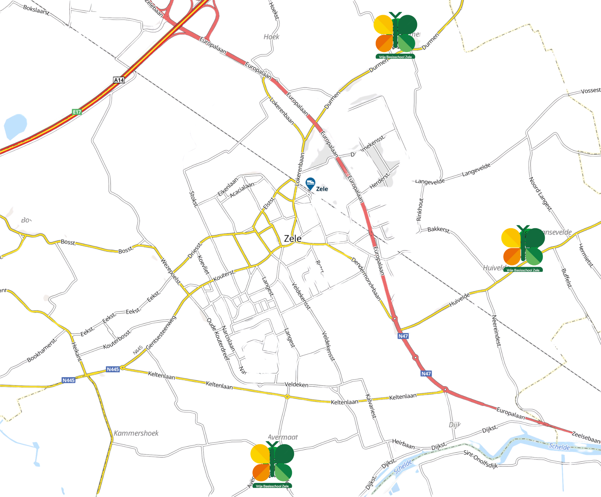 De Vlinderboom locaties